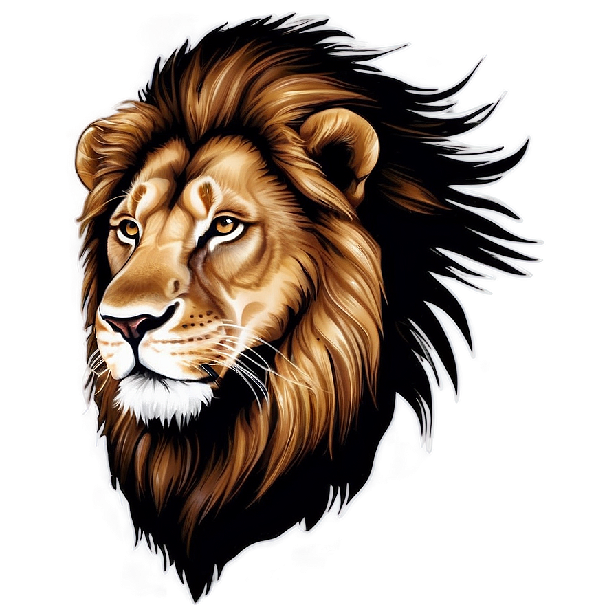 Lion Vector Illustration Png Bnx40 PNG image