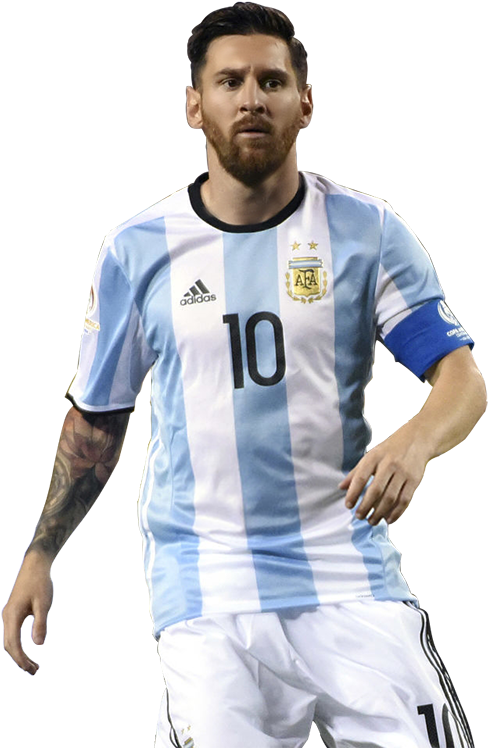 Lionel Messi Argentina Kit PNG image