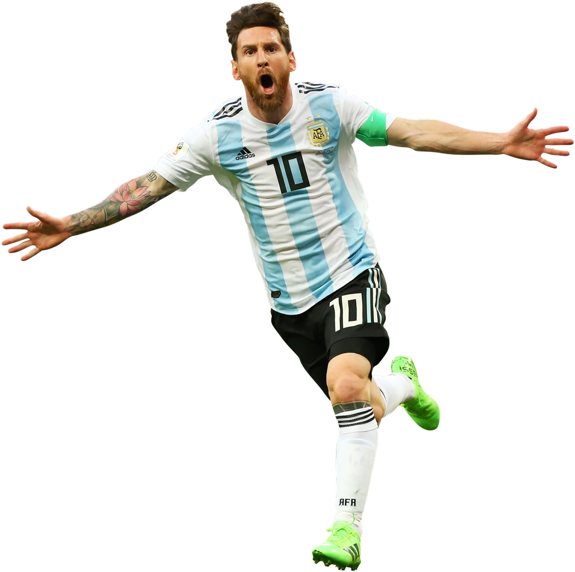 Lionel Messi Celebration Argentina PNG image