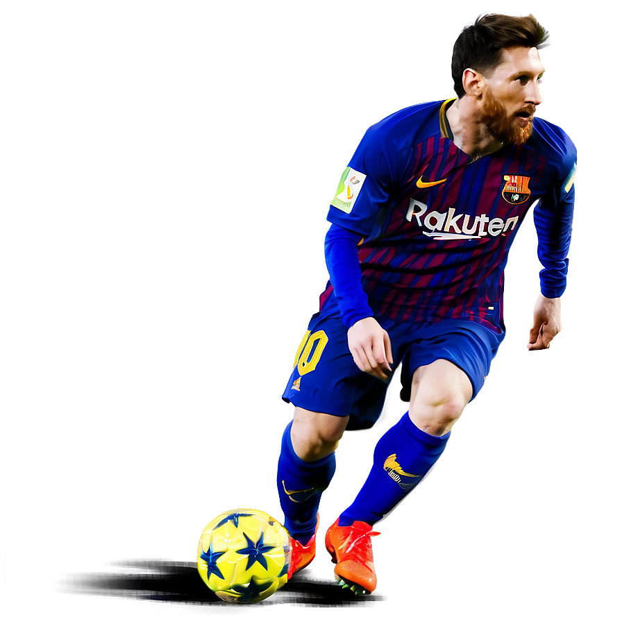 Lionel Messi Dribbling Png 06242024 PNG image