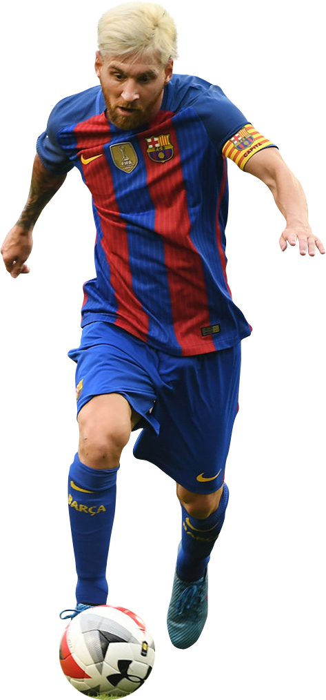 Lionel Messi F C Barcelona Action Shot PNG image