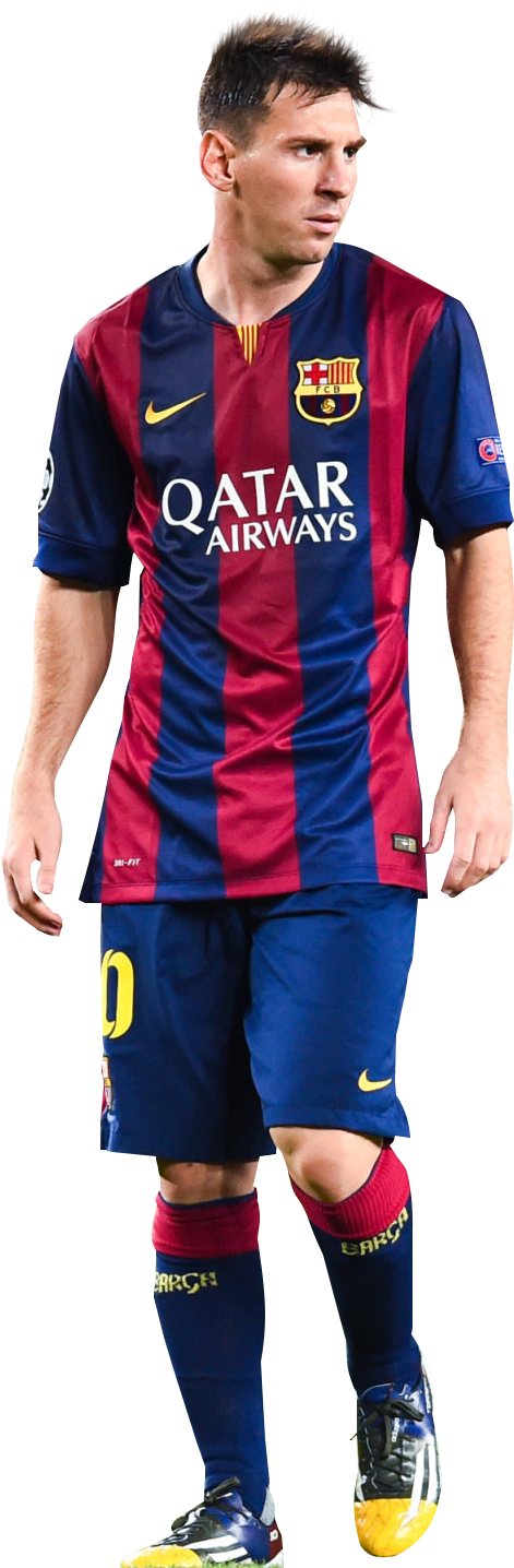 Lionel Messi F C Barcelona Kit PNG image