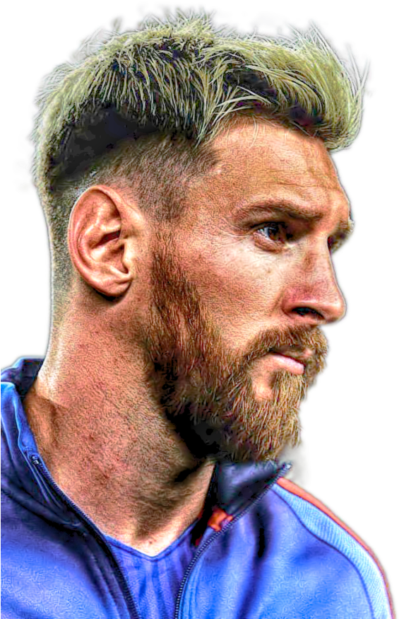 Lionel Messi Profile Portrait PNG image