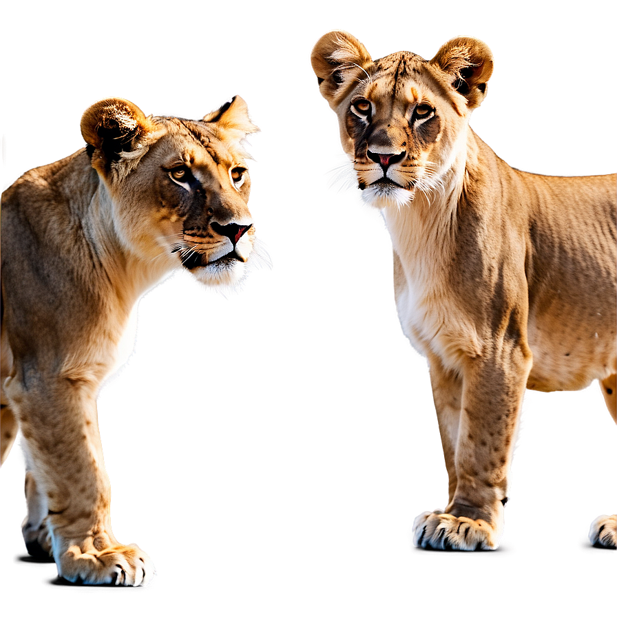 Lioness With Cubs Png Wgd25 PNG image