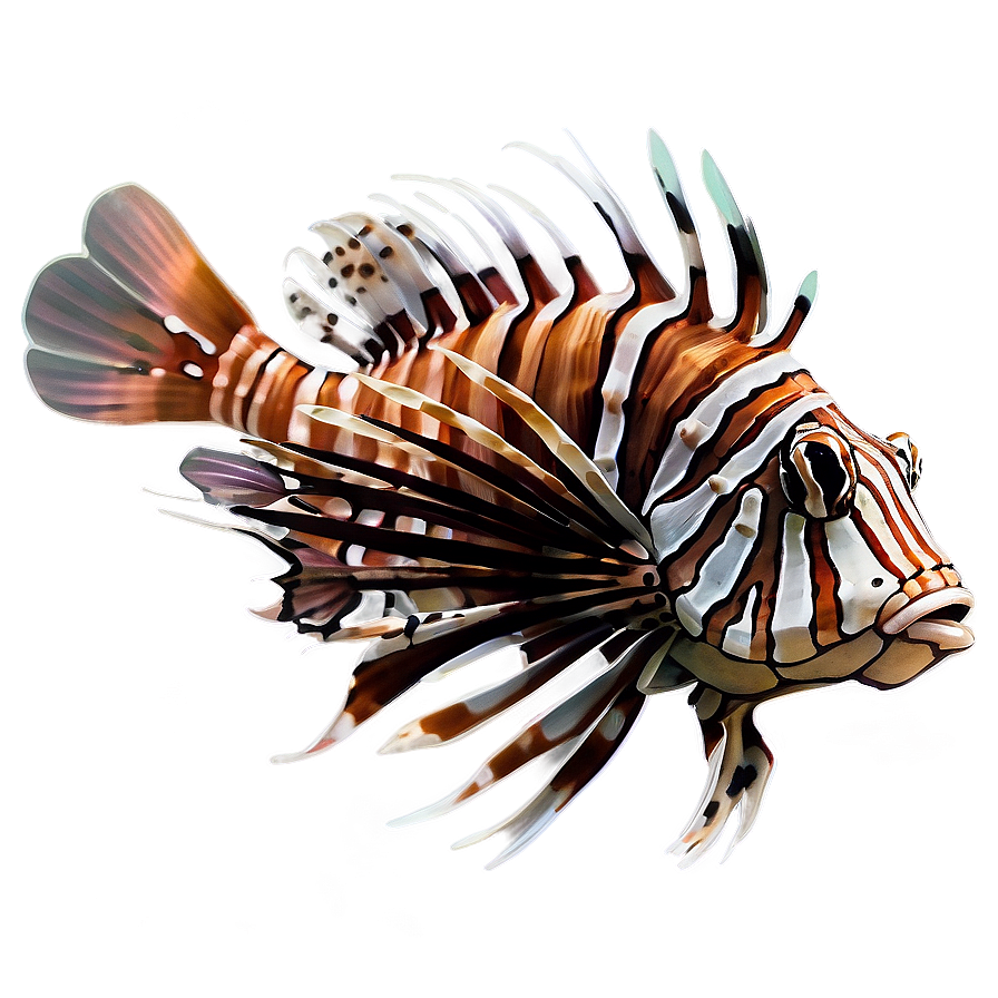 Lionfish Illustration Png Wkx5 PNG image