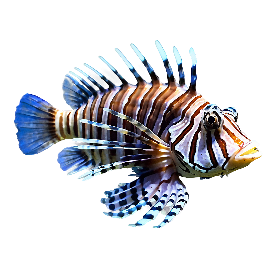 Lionfish In Ocean Depth Png 06292024 PNG image