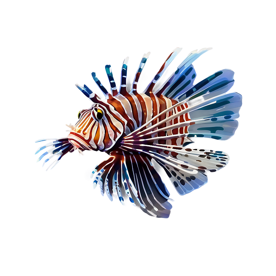 Lionfish In The Sea Png 06292024 PNG image