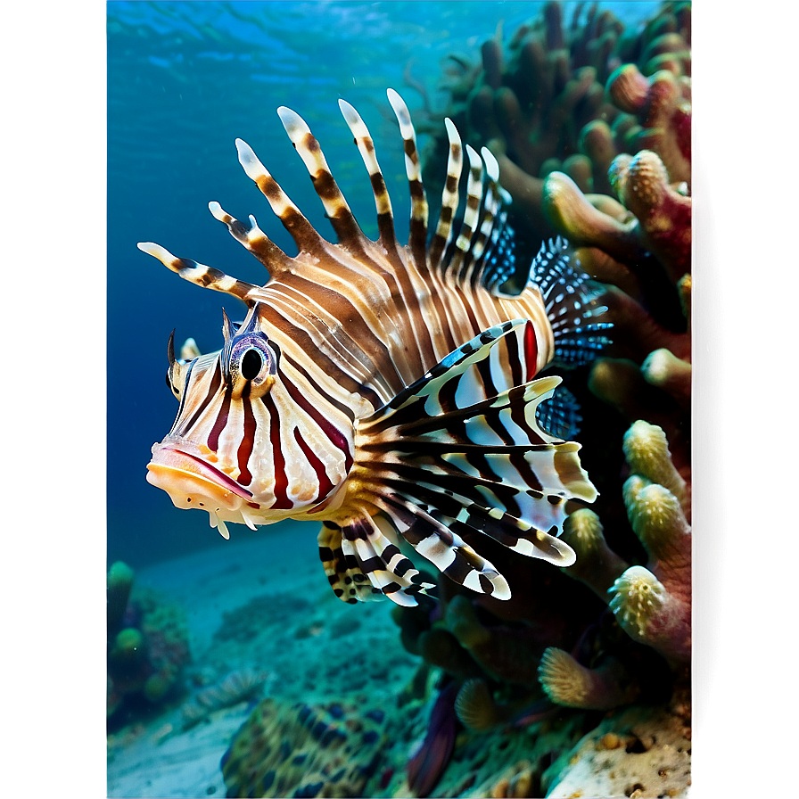 Lionfish In The Sea Png Uul22 PNG image