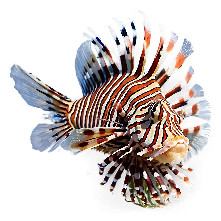 Lionfish With Open Fins Png 21 PNG image