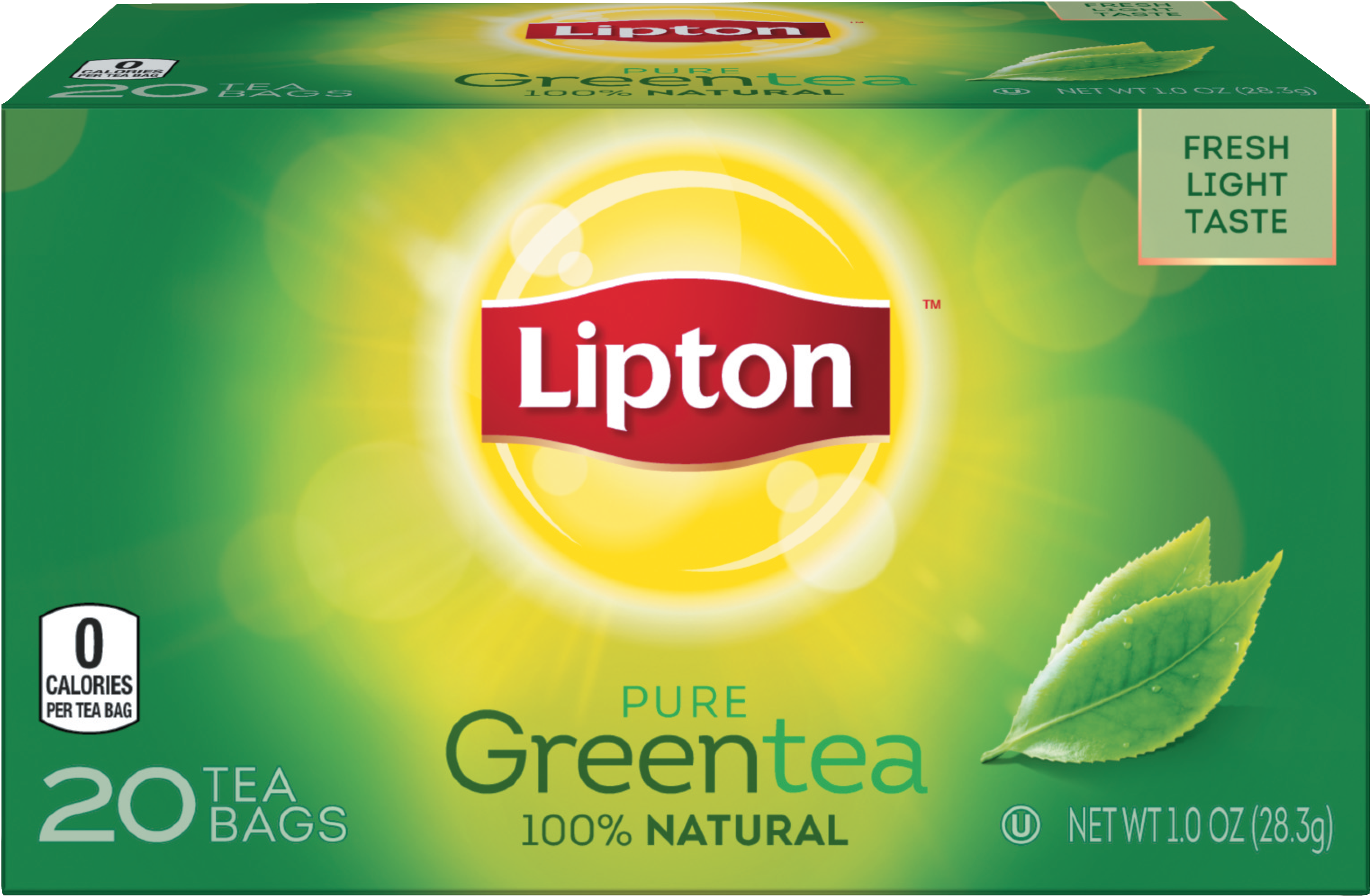 Lipton Pure Green Tea Box PNG image