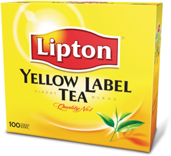 Lipton Yellow Label Tea Box PNG image