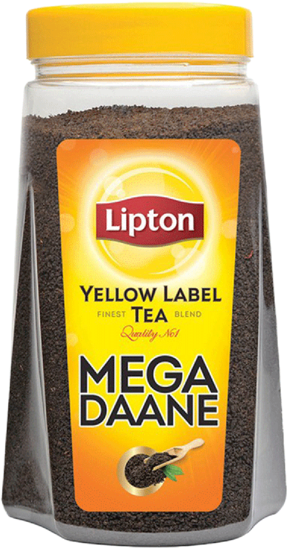 Lipton Yellow Label Tea Jar PNG image