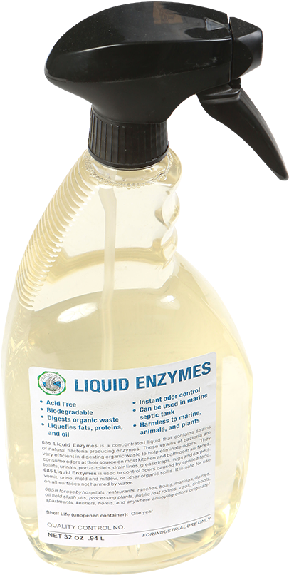 Liquid Enzyme Cleaner Spray Bottle PNG image