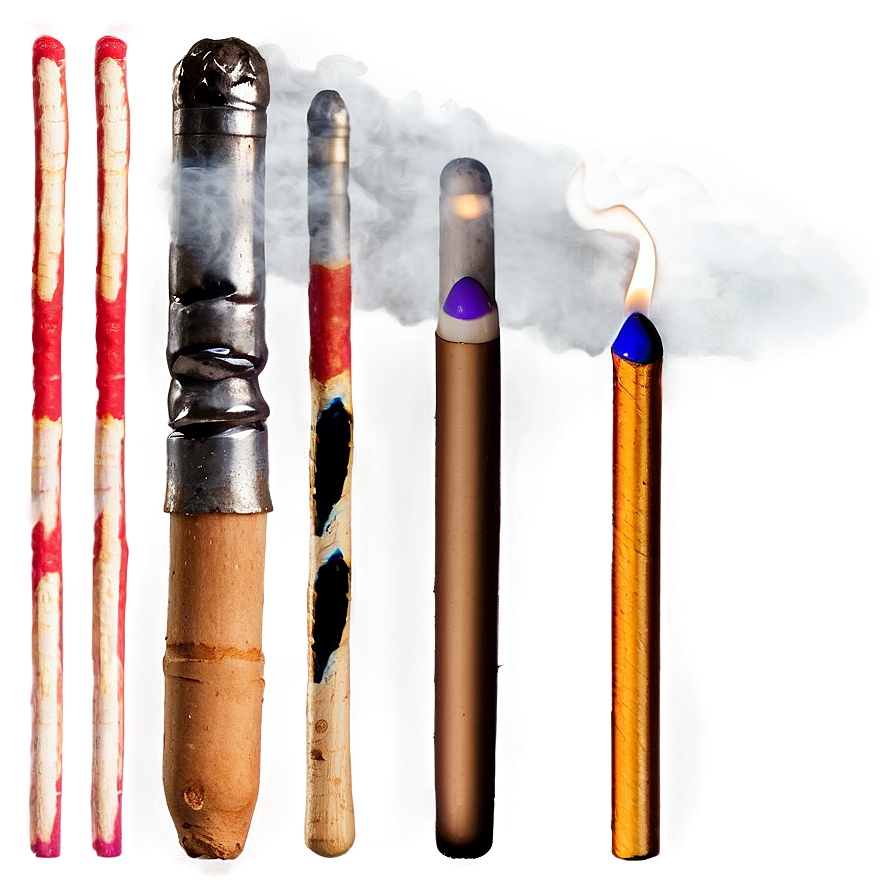 Lit Matchstick Smoke Png 05232024 PNG image