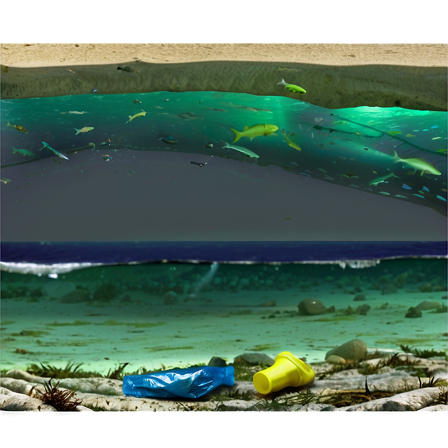 Litter In Ocean Png Hwq34 PNG image