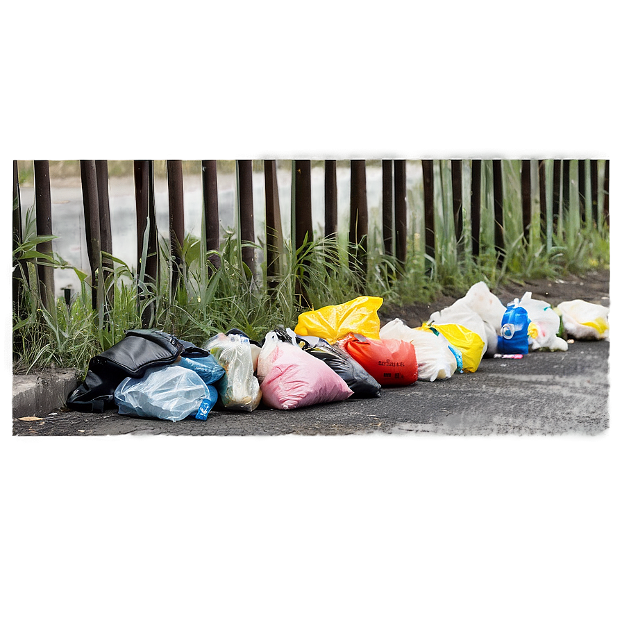 Litter On Roadside Png 06212024 PNG image