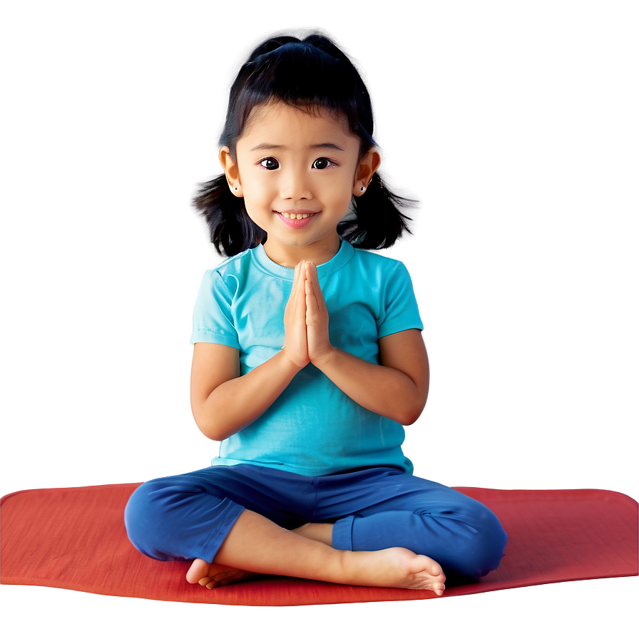 Little Kid Doing Yoga Png Rer21 PNG image