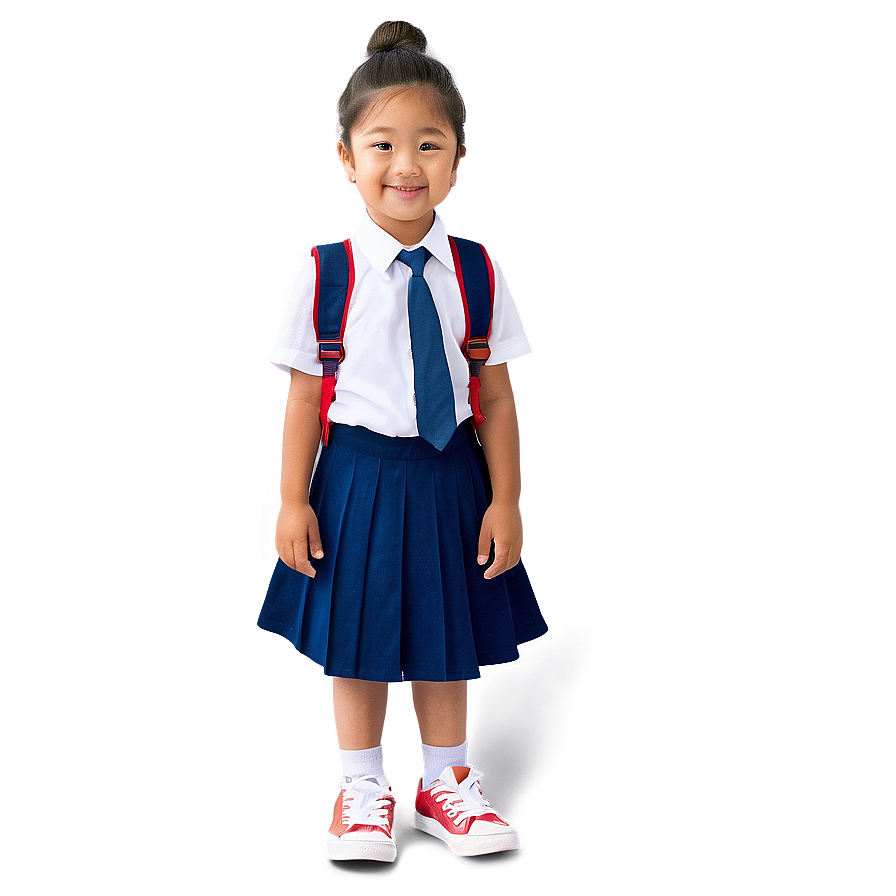 Little Kid In School Uniform Png 88 PNG image