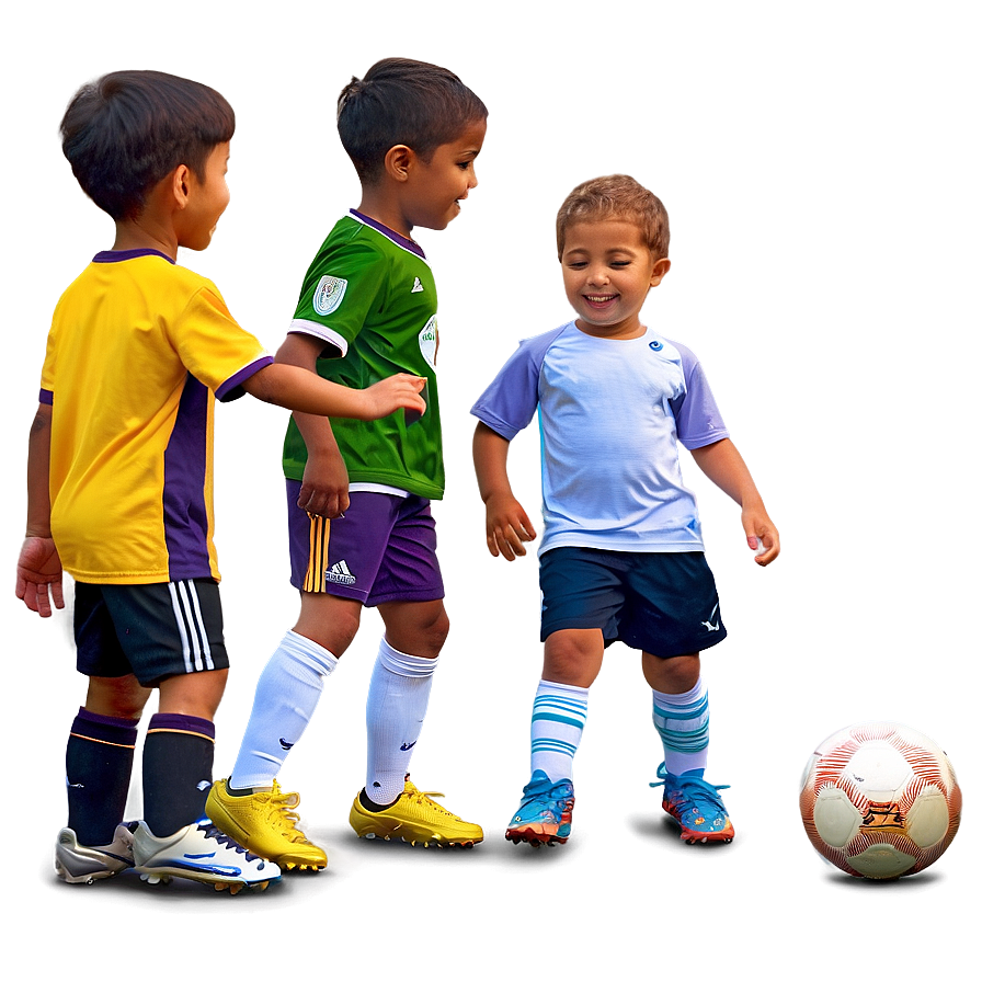 Little Kids Soccer Game Png 06132024 PNG image