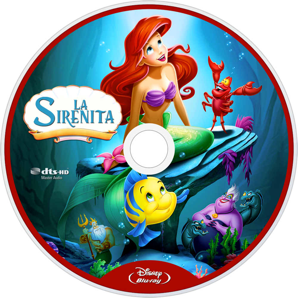 Little Mermaid Bluray Cover Art PNG image