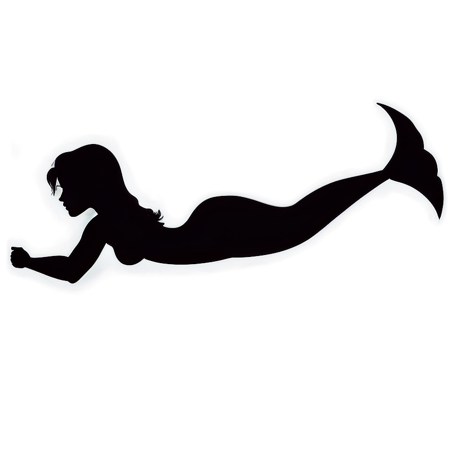 Little Mermaid Silhouette Png Rqp30 PNG image