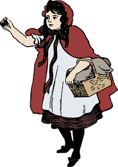 Little Red Riding Hood Illustration PNG image