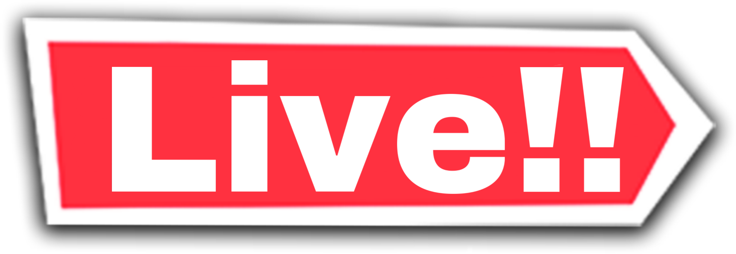 Live Broadcast Sign Graphic PNG image