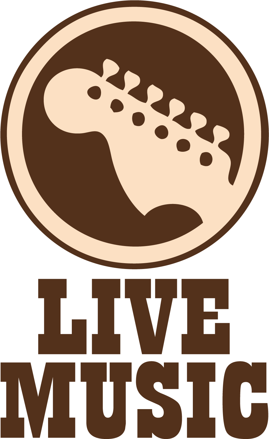 Live Music Sign Graphic PNG image