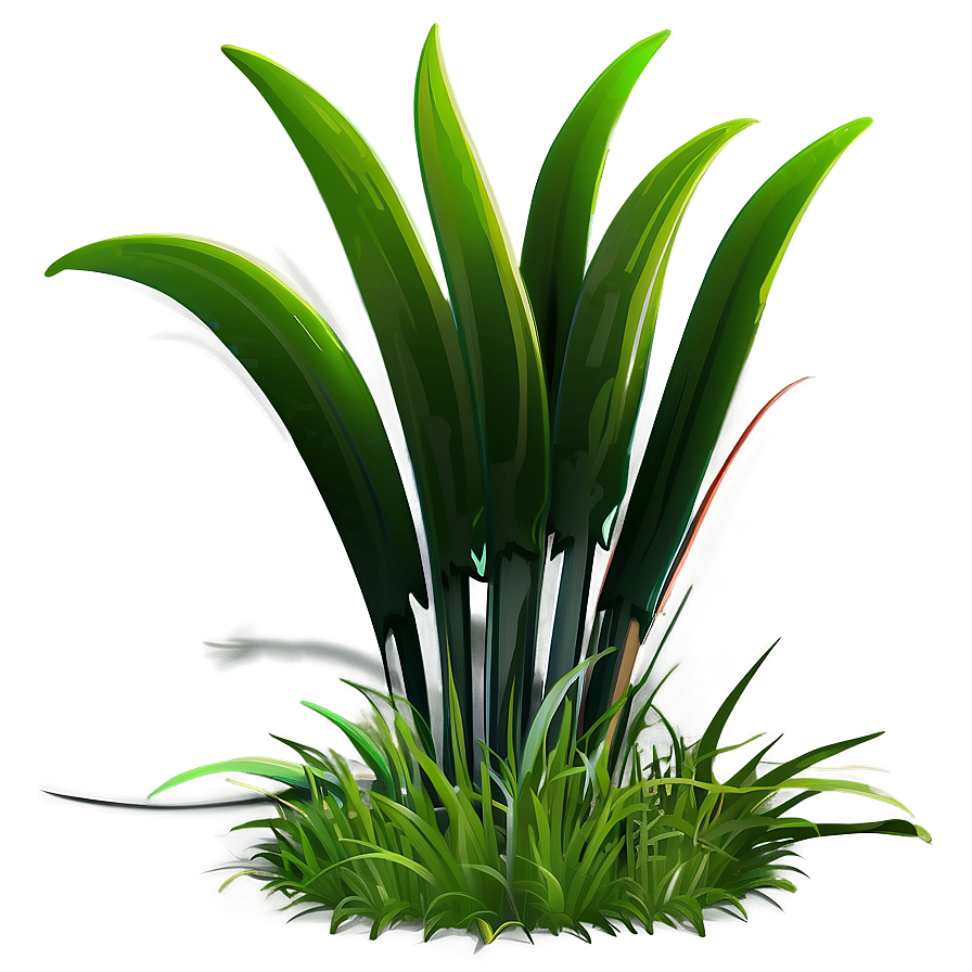 Lively Cartoon Grass Png 06122024 PNG image