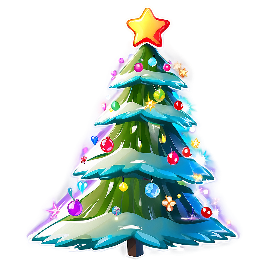 Lively Cute Christmas Tree Png Owl1 PNG image