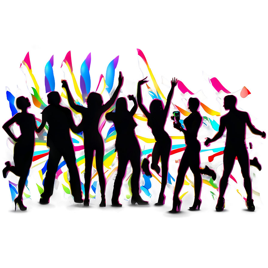 Lively Party Crowd Silhouette Png Lka PNG image