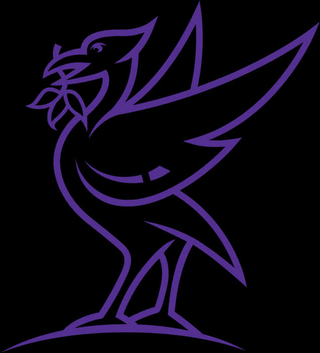 Liverpool F C Liverbird Logo Purple PNG image