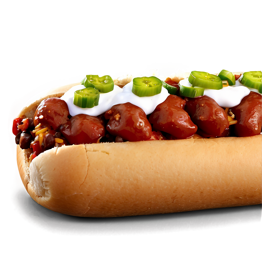 Loaded Chili Dog Extravaganza Png Syb39 PNG image