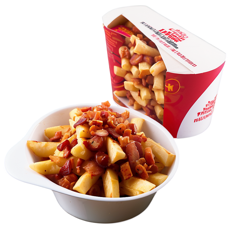 Loaded Poutine With Bacon Bits Png 06252024 PNG image