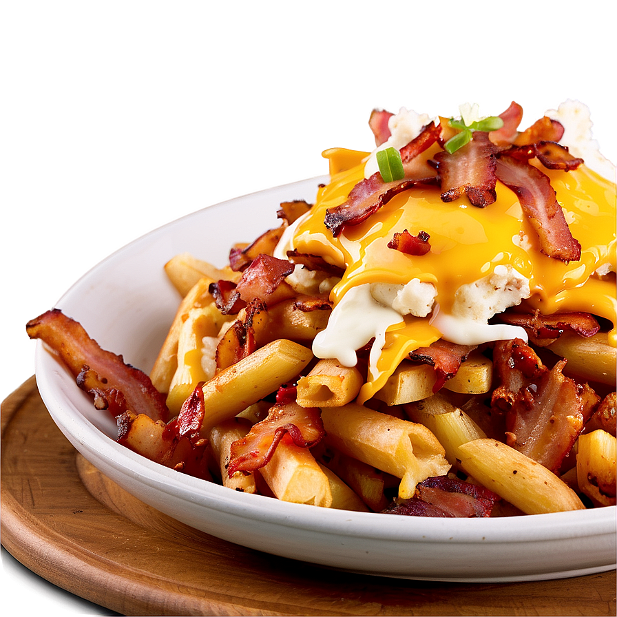 Loaded Poutine With Bacon Bits Png Djl42 PNG image