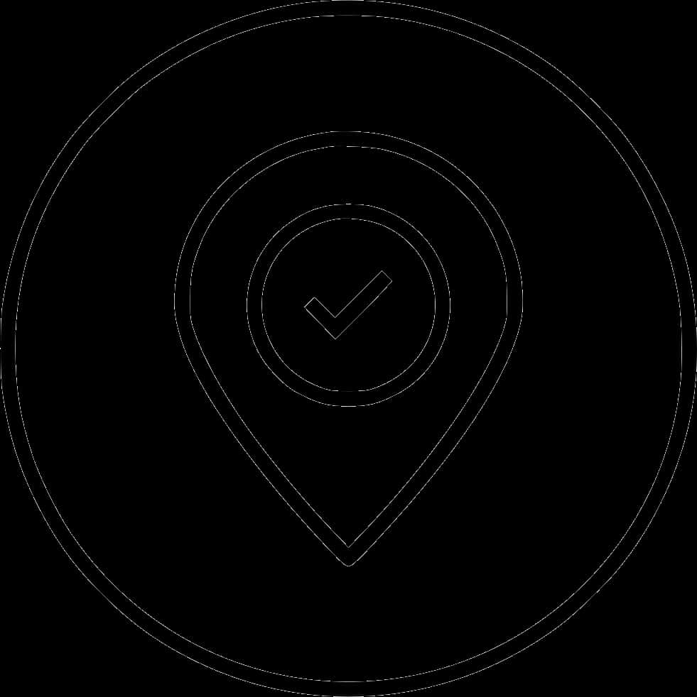 Location Check Mark Icon PNG image