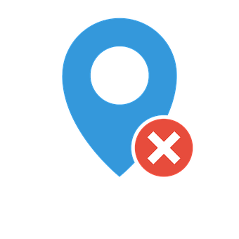 Location Pin Error Icon PNG image