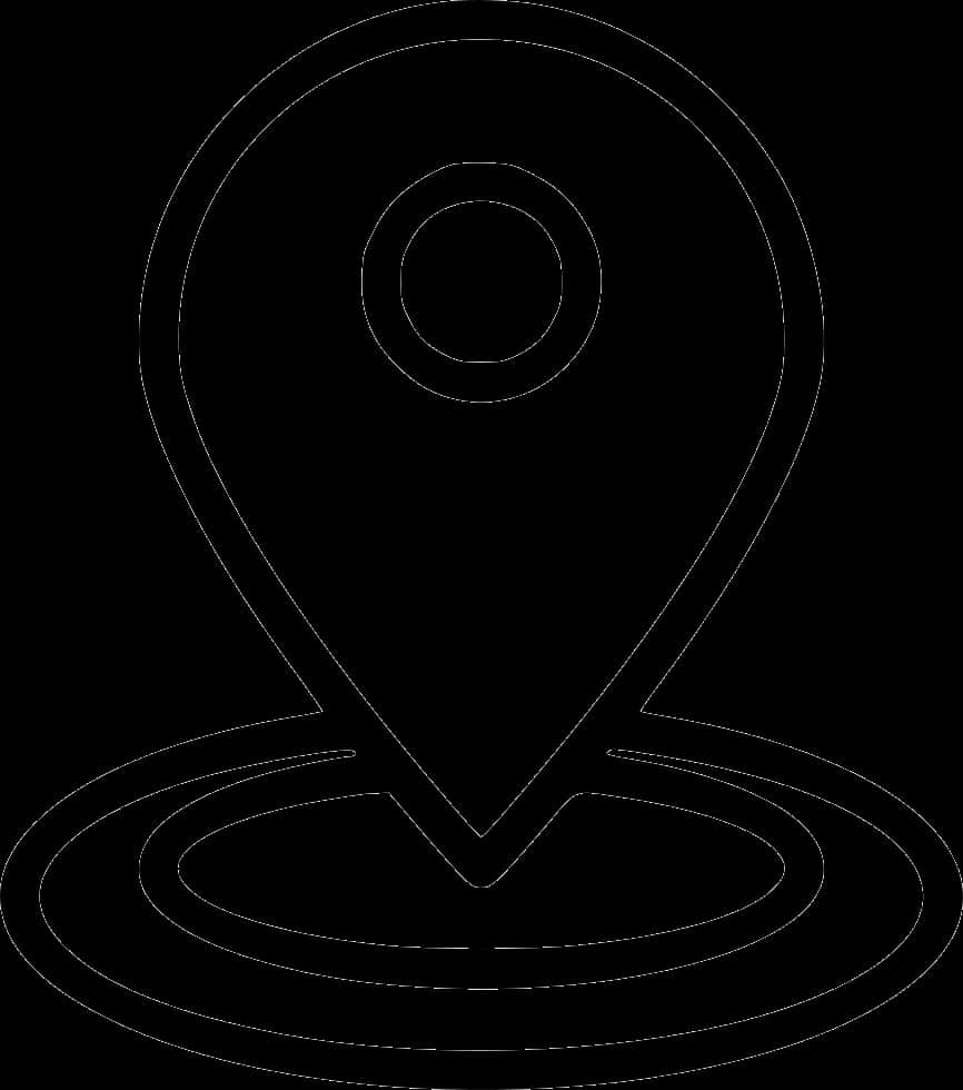 Location Pin Outline Icon PNG image