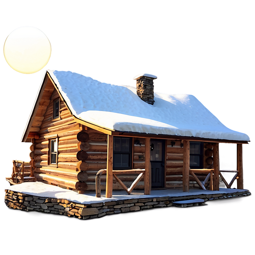 Log Cabin At Sunset Png 92 PNG image