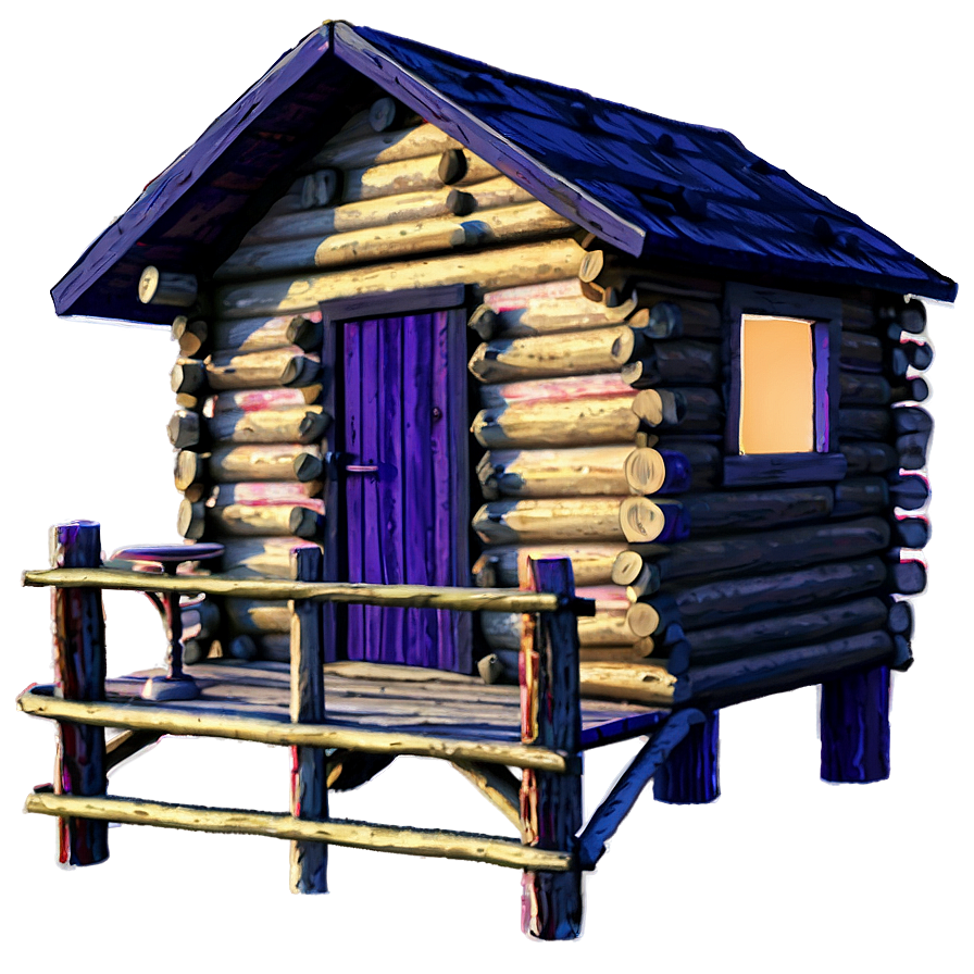 Log Cabin At Sunset Png Oys99 PNG image