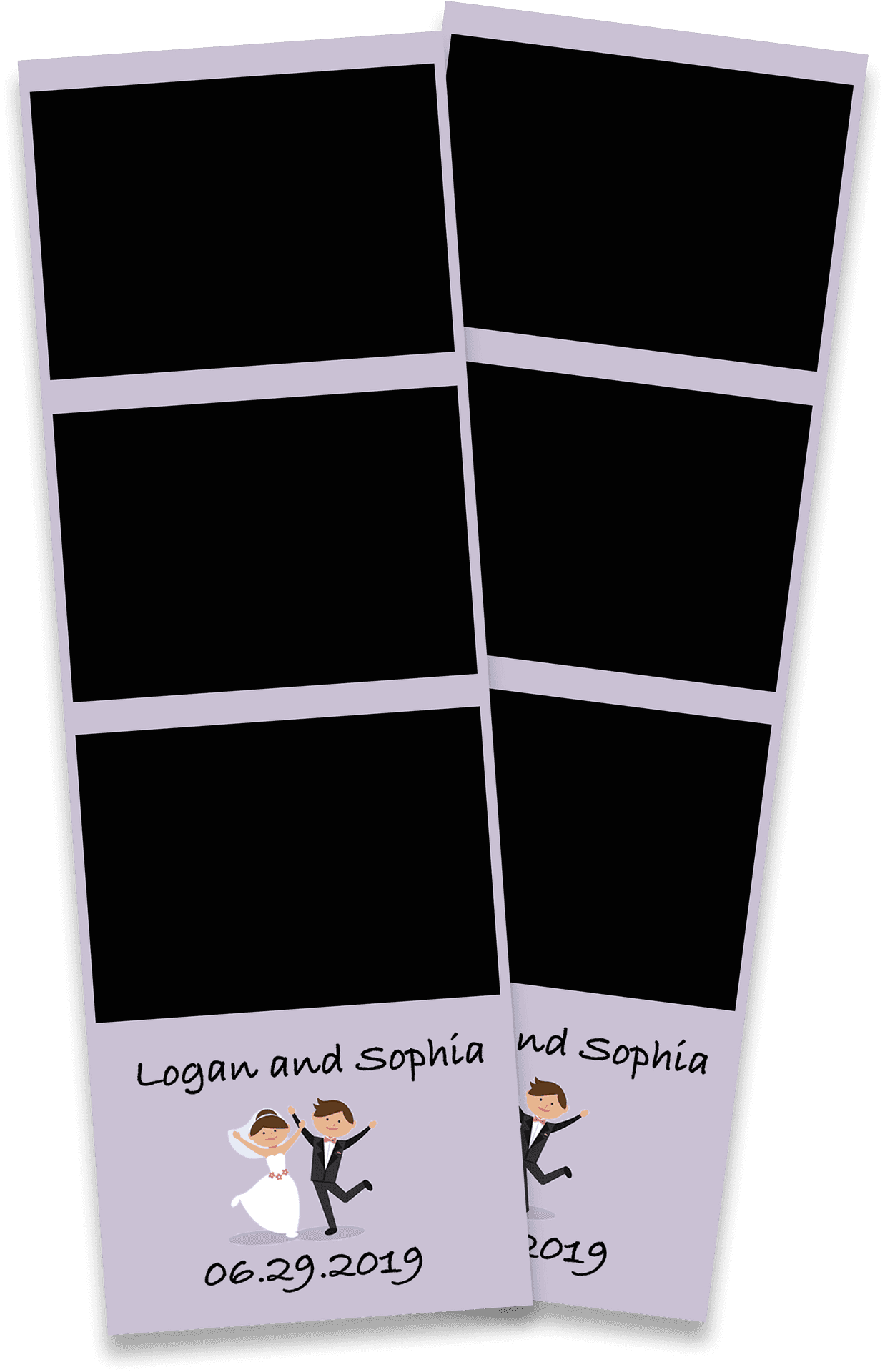 Logan And Sophia Wedding Photobooth Strips06292019 PNG image