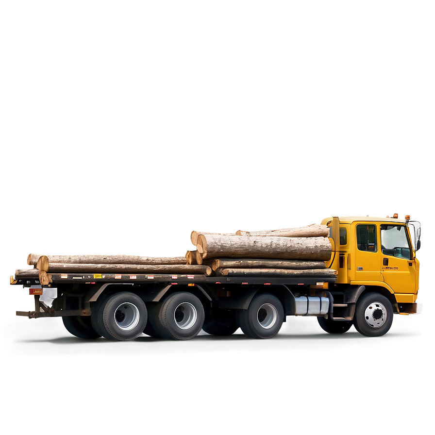 Logging Truck Forest Road Png 05042024 PNG image