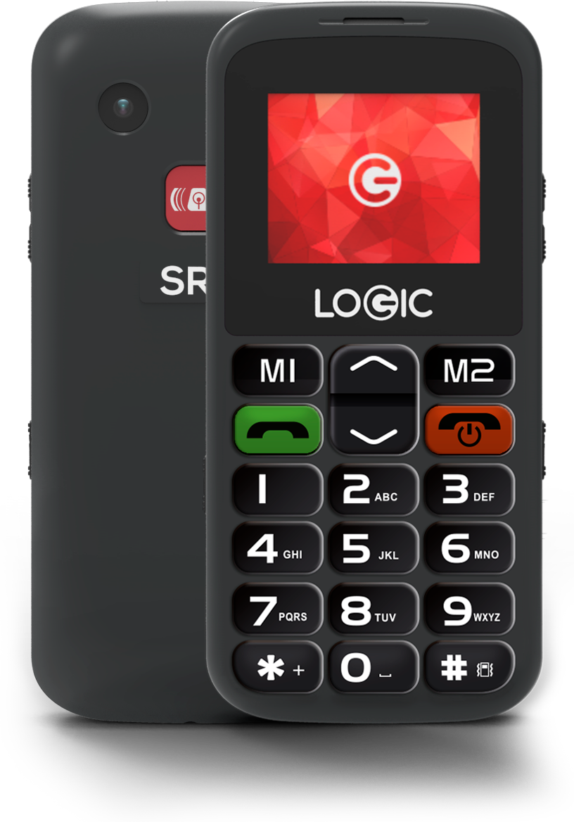 Logic Feature Phone Frontand Back PNG image