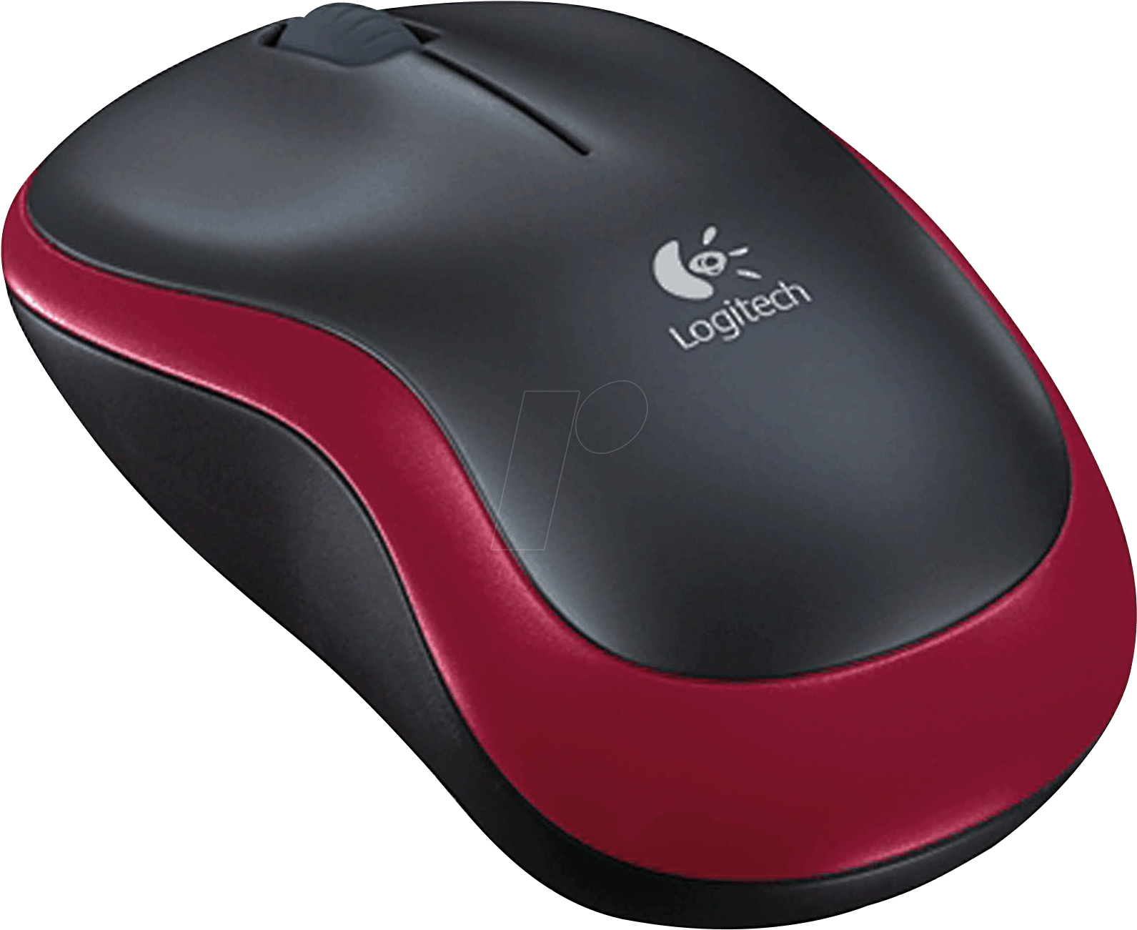 Logitech Wireless Mouse Red Black PNG image