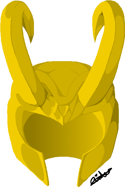 Loki Helmet Illustration PNG image