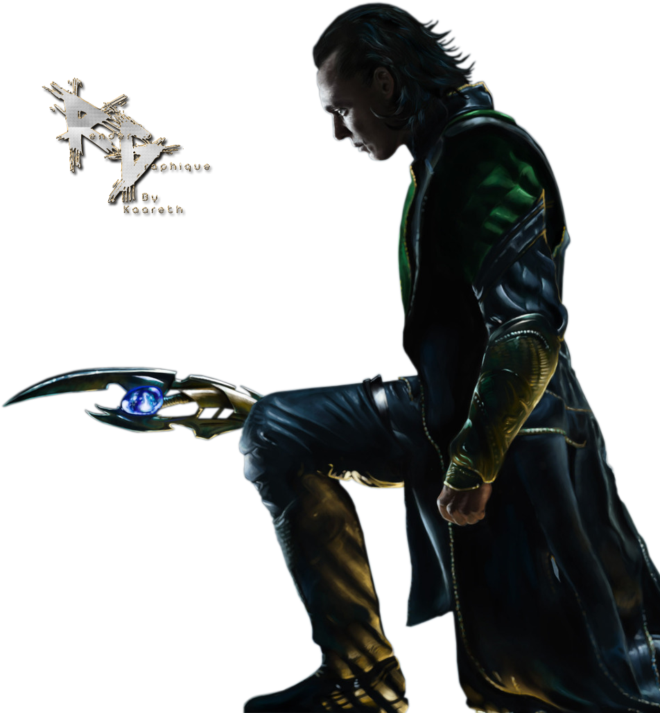 Lokiwith Scepter Artwork PNG image