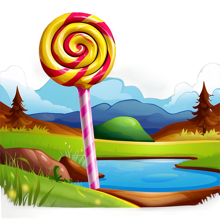 Lollipop Landscape Png 10 PNG image