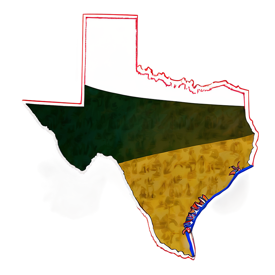 Lone Star State Outline Png 05252024 PNG image