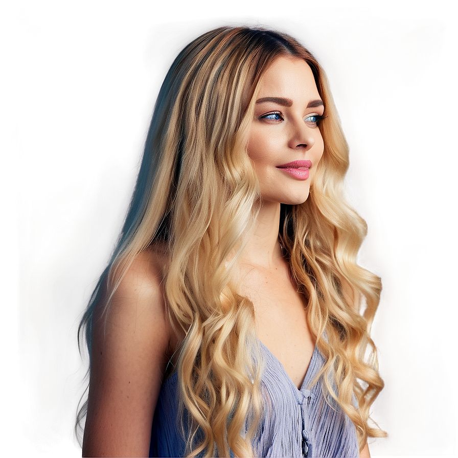 Long Blond Hair Png Rtv52 PNG image