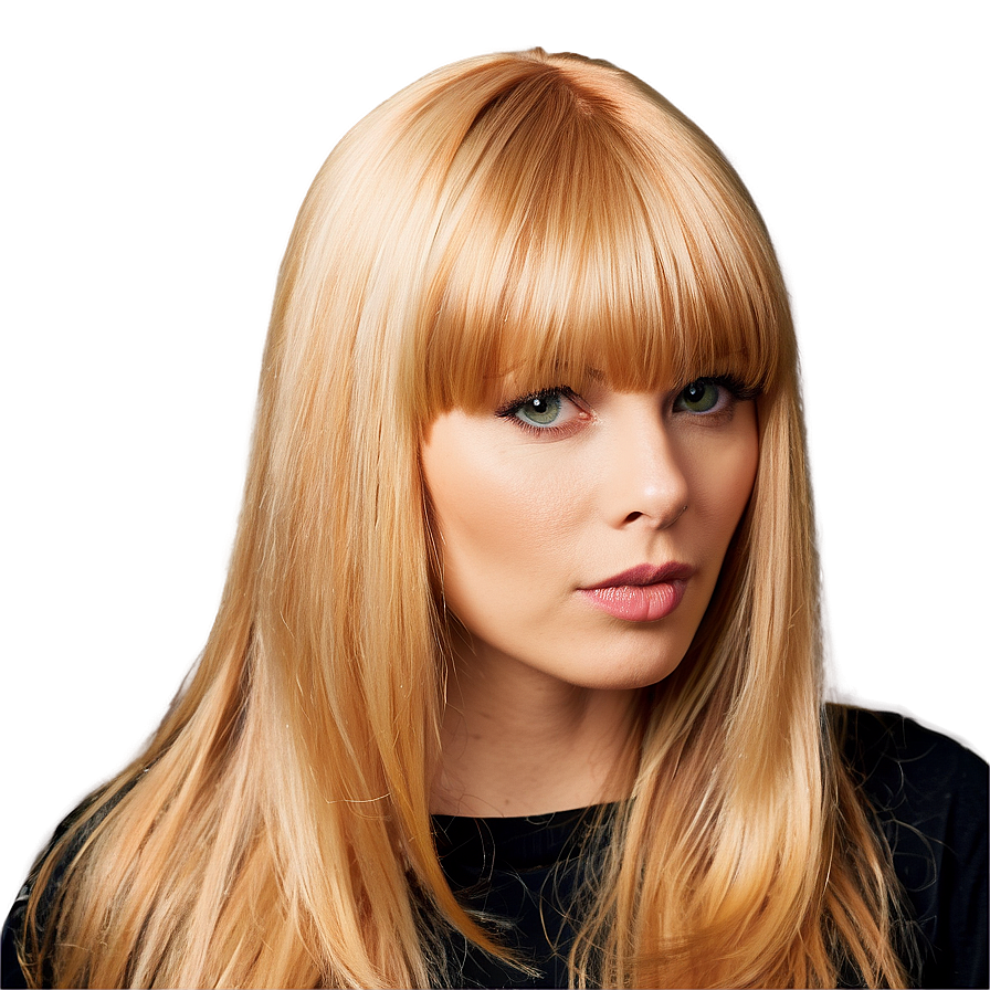 Long Blonde Bangs Png Akf PNG image